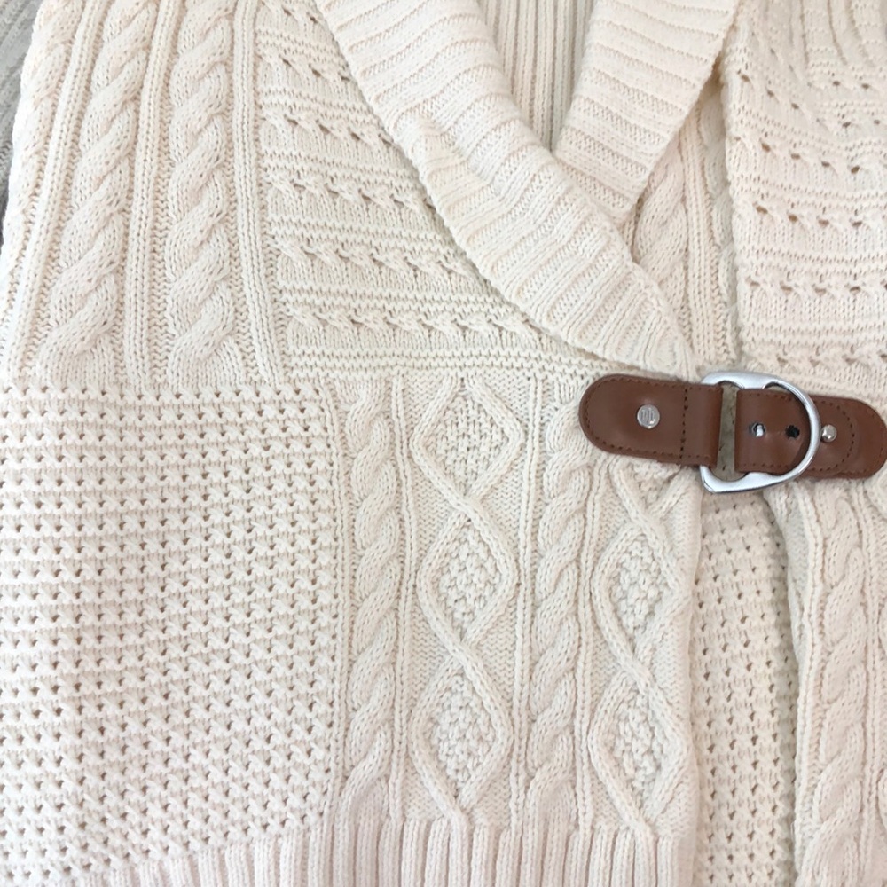 Lauren Ralph Lauren Knit Sweater Vest with Buckle - Picture 8 of 8